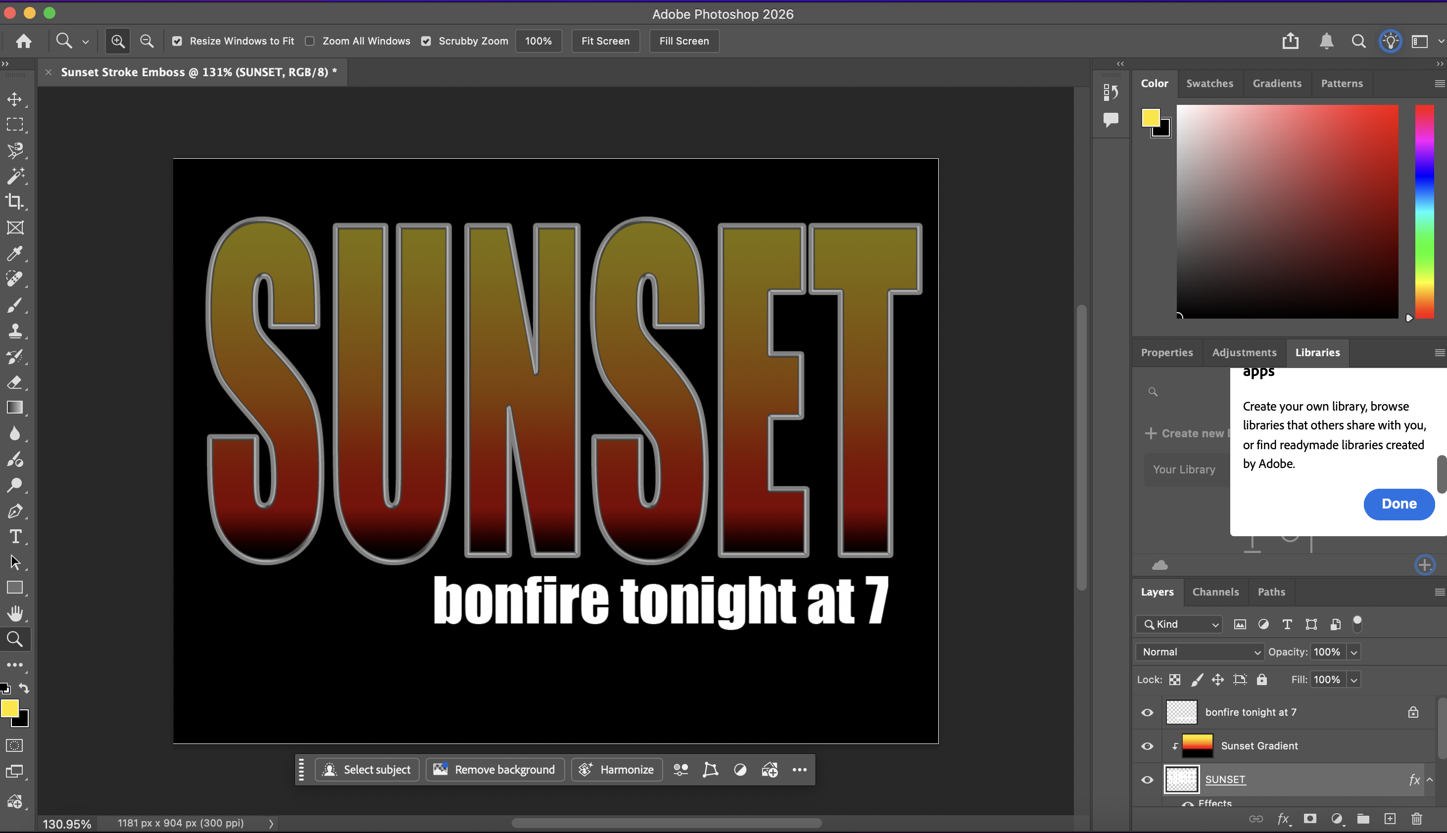 Sunste Stroke Emboss